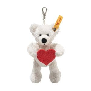 Pendant Lotte Teddy bear - Love, white
